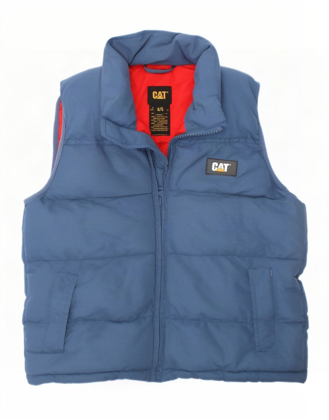 Gilet Captusit Caterpillar Boys 4-5 Ani Poliester Albastru