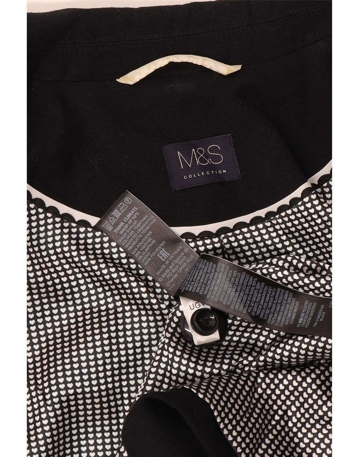 Jachetă pentru femei Marks & Spencer cu 1 nasture, UK 20 2XL, poliester negru