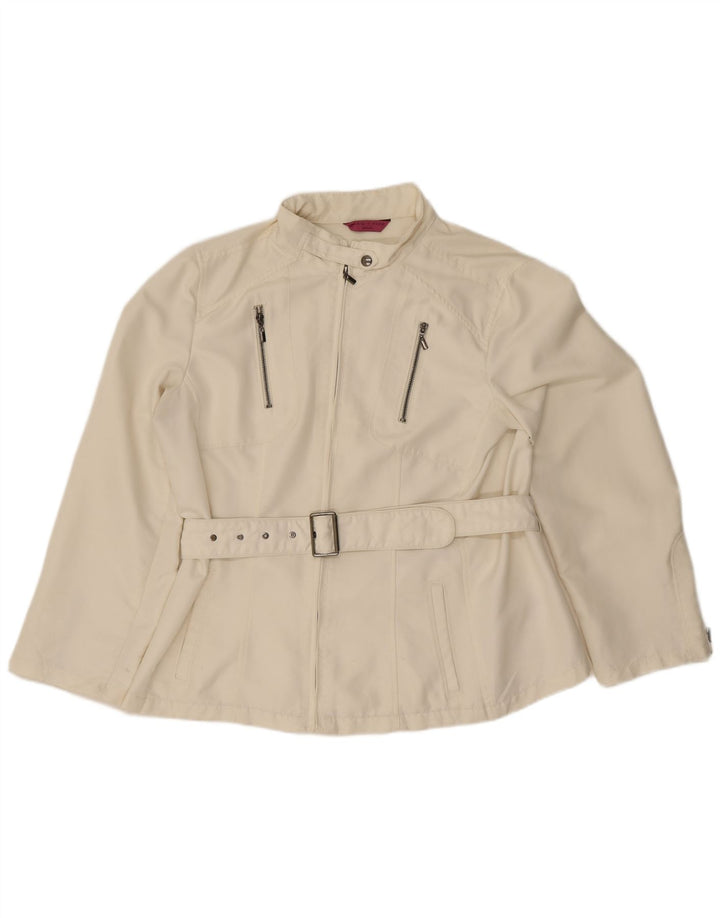 Jachetă bomber pentru femei Blue Side UK 20 2XL Poliester alb