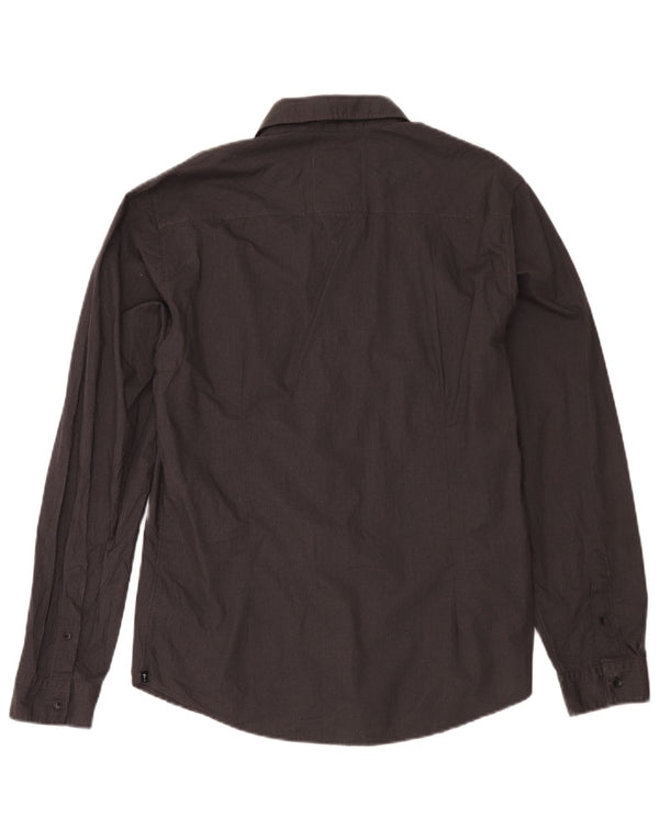 Cămașă pentru bărbați Guess Slim Fit UK 36 Small Gri Geometric Bumbac