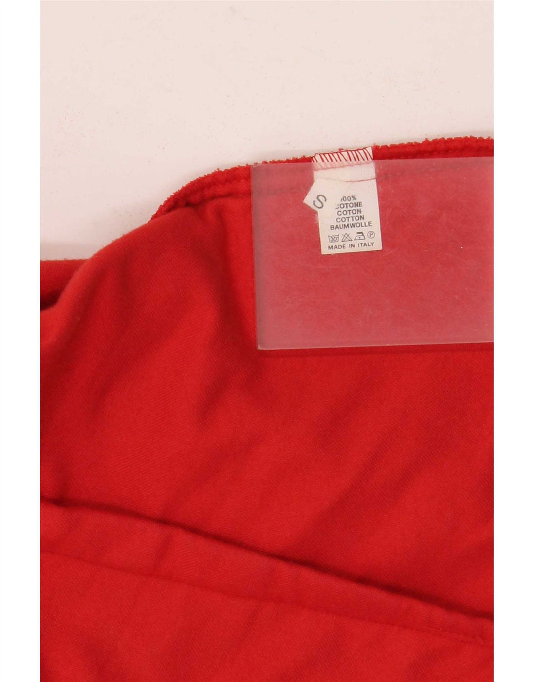 Jachetă vintage pentru femei din catifea cu 5 nasturi, UK 10, bumbac roșu mic