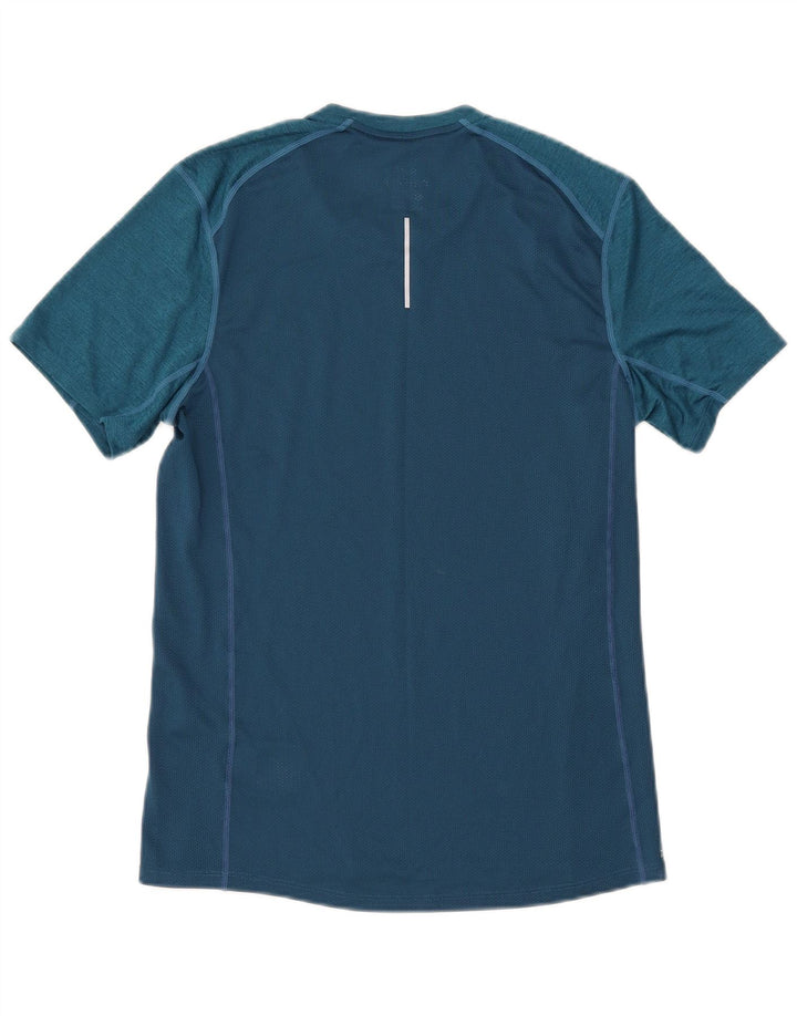 Tricou pentru bărbați Nike Dri Fit Top mic, albastru, poliester color bloc