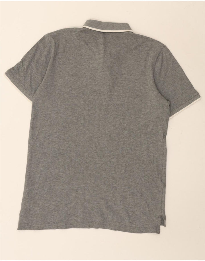 Tricou polo Puma pentru bărbați, bumbac gri mediu