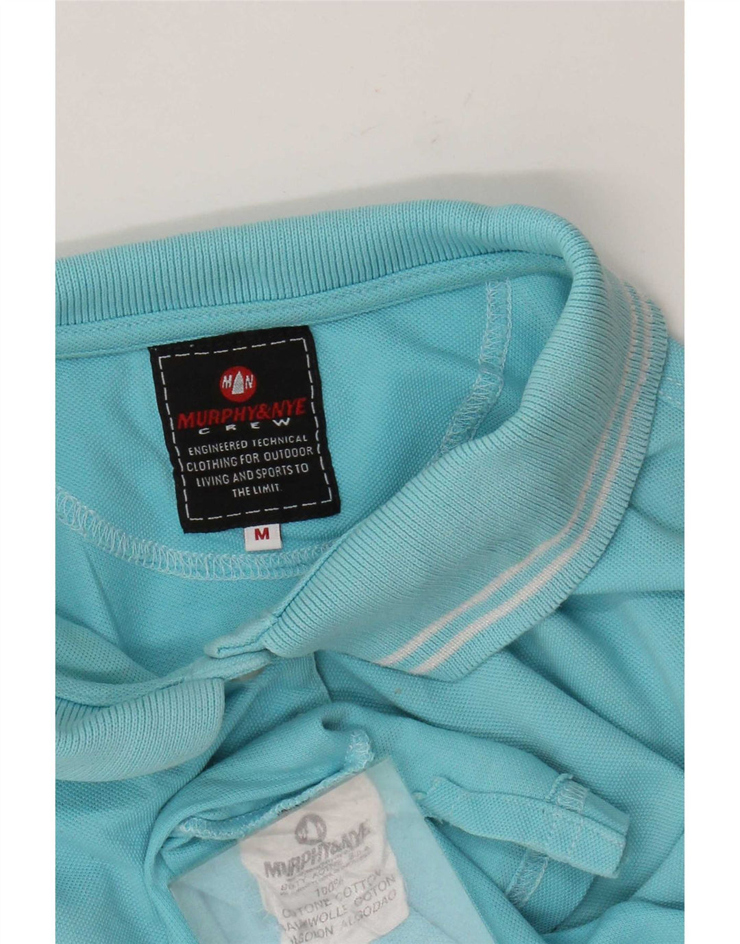 Tricou polo Murphy & Nye pentru femei UK 12, bumbac cu dungi albastre medii