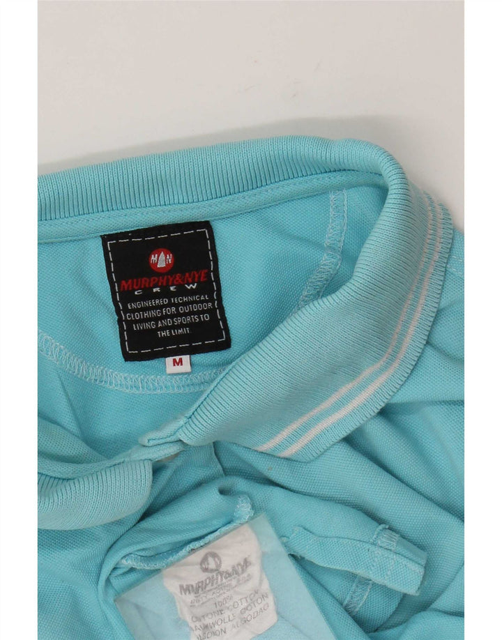 Tricou polo Murphy & Nye pentru femei UK 12, bumbac cu dungi albastre medii