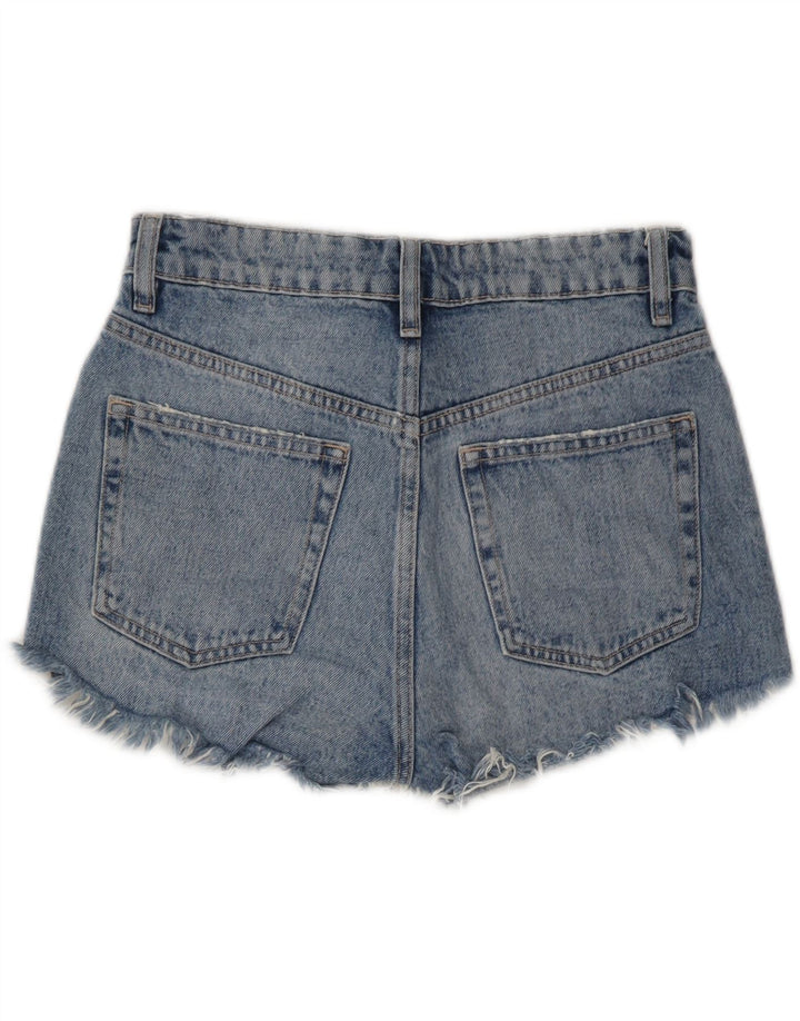 ZARA Womens Distressed Denim Shorts EU 34 2XS W24 Blue Vintage Zara and Second-Hand Zara from Messina Hembry 