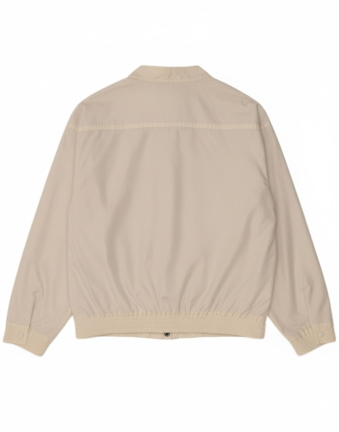 VINTAGE Mens Bomber Jacket IT 50 Large White
