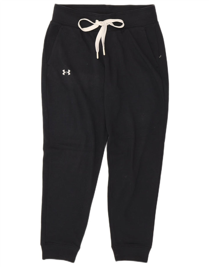UNDER ARMOUR Pantaloni de trening pentru femei Joggeri UK 10 Bumbac negru mic