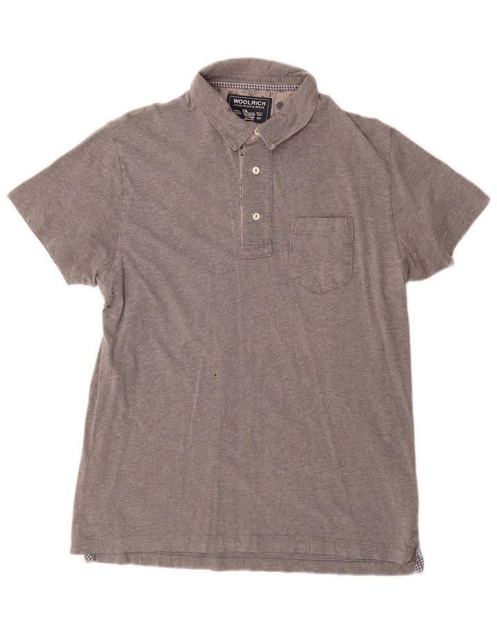 Tricou polo pentru bărbați Woolrich XL bumbac gri