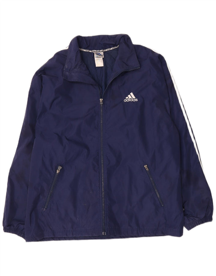 Jachetă de vânt pentru bărbați Adidas UK 44/46 Poliamidă mare albastru bleumarin