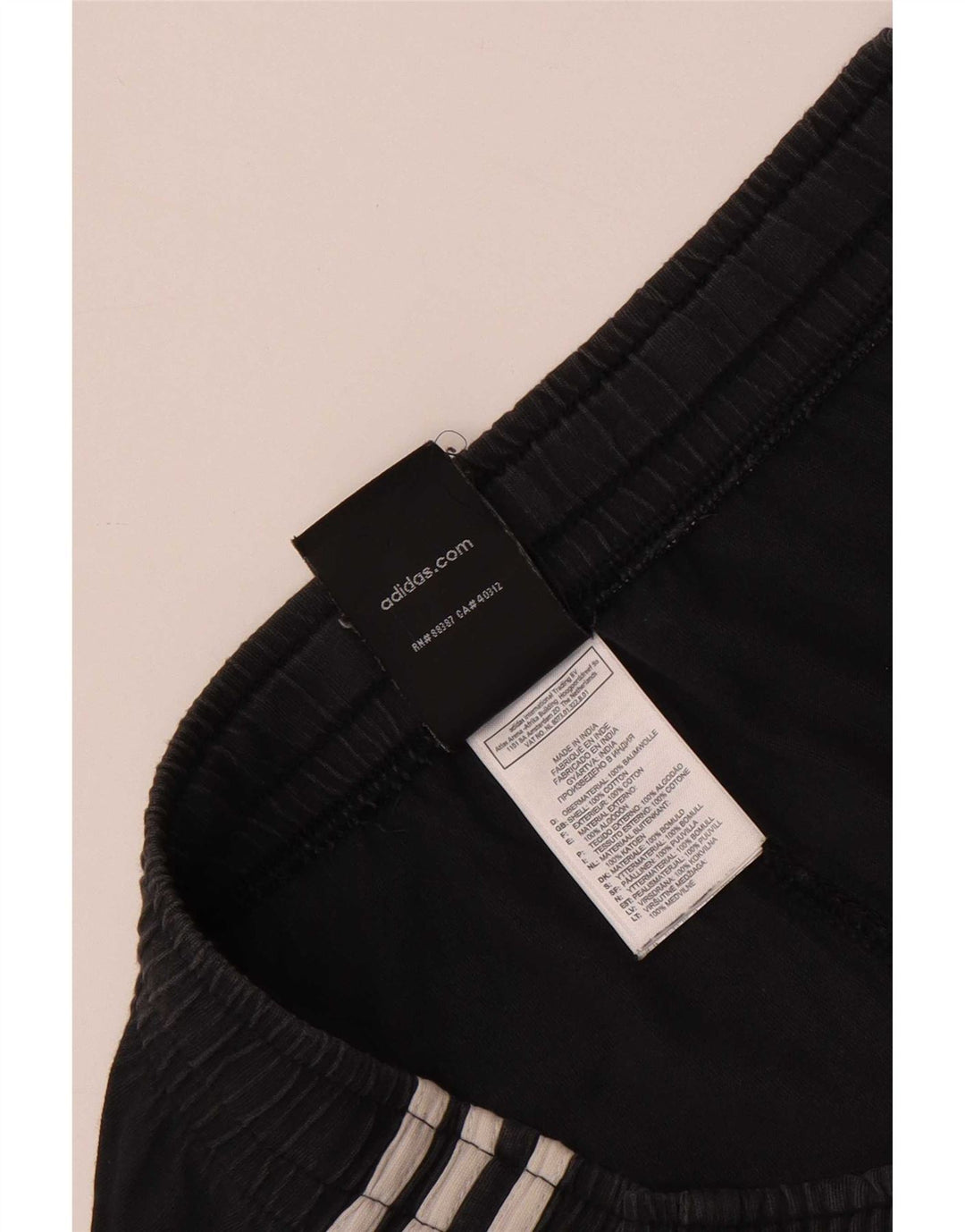 Pantaloni scurți sport pentru bărbați Adidas, bumbac mediu negru