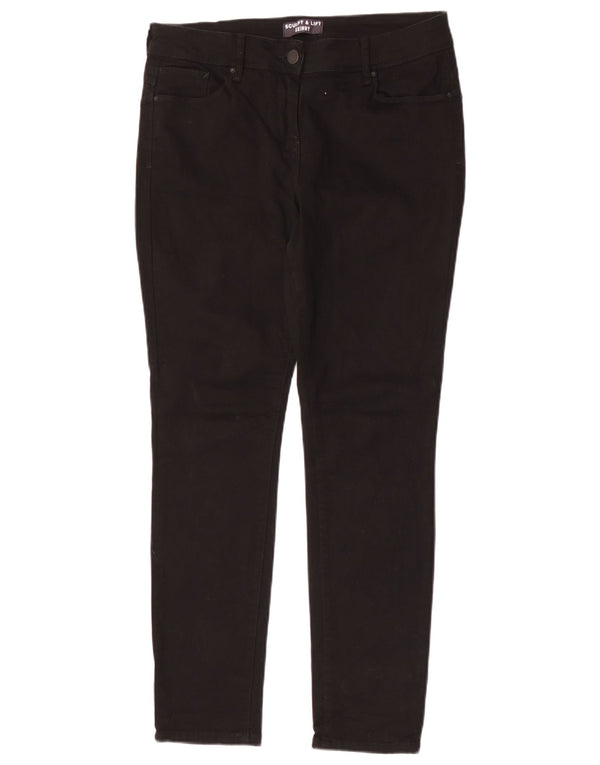 Marks & Spencer Pantaloni casual pentru femei Sculpt Lift UK 14 Medium W30 L29 Bla