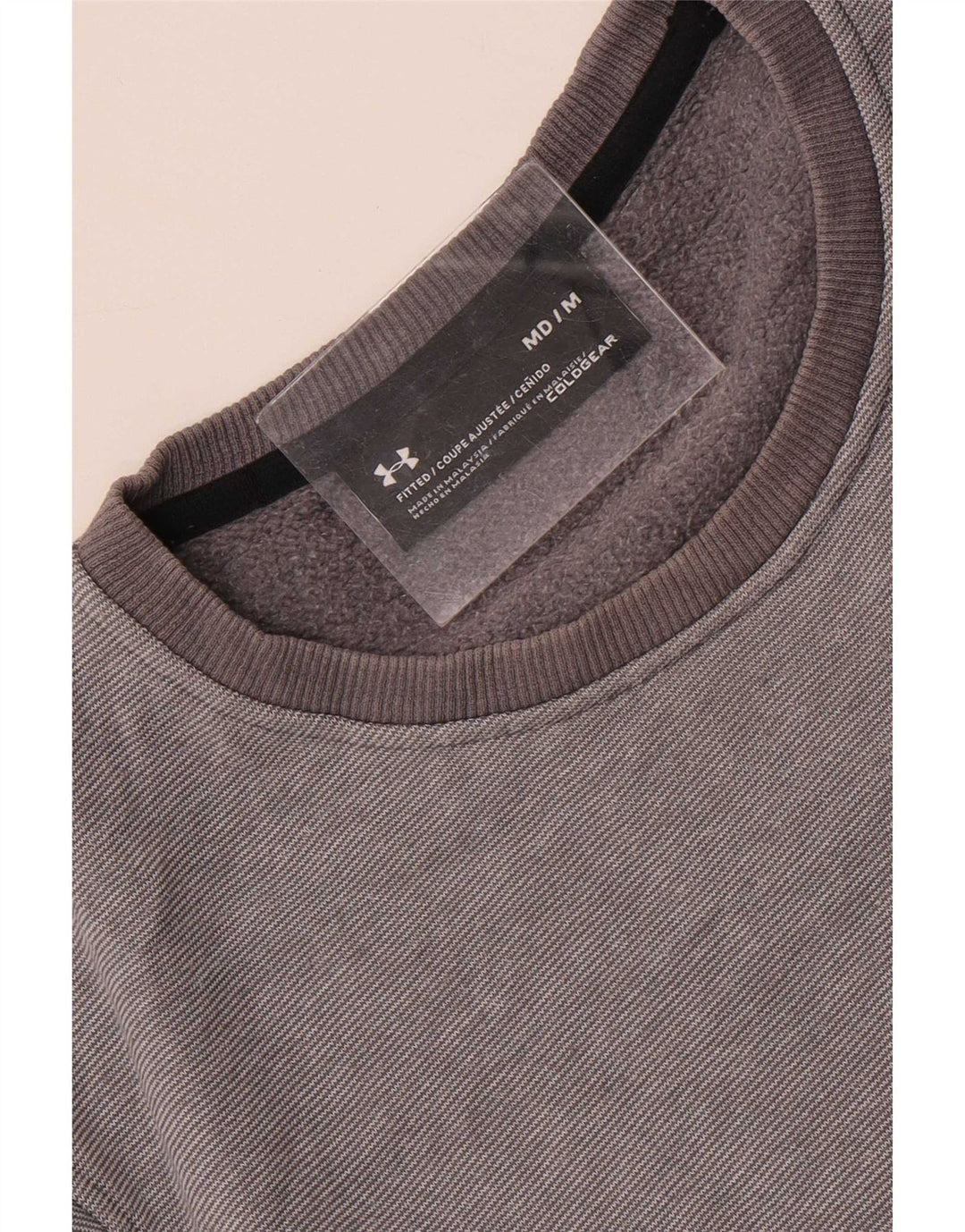 Pulover pentru bărbați Under Armour, gri mediu, cu dungi