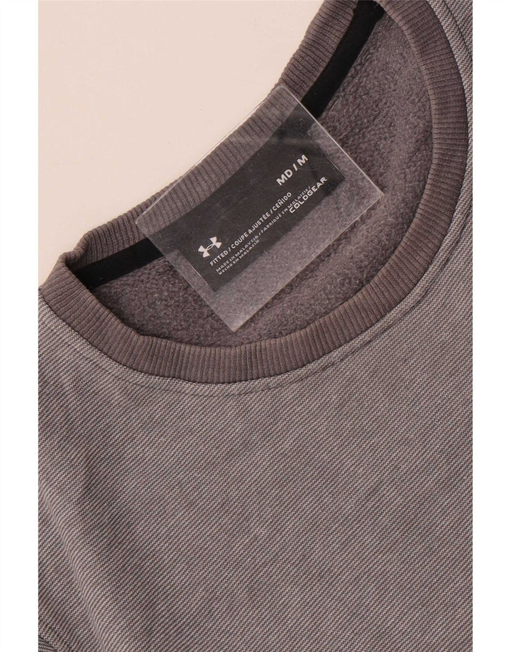 Pulover pentru bărbați Under Armour, gri mediu, cu dungi