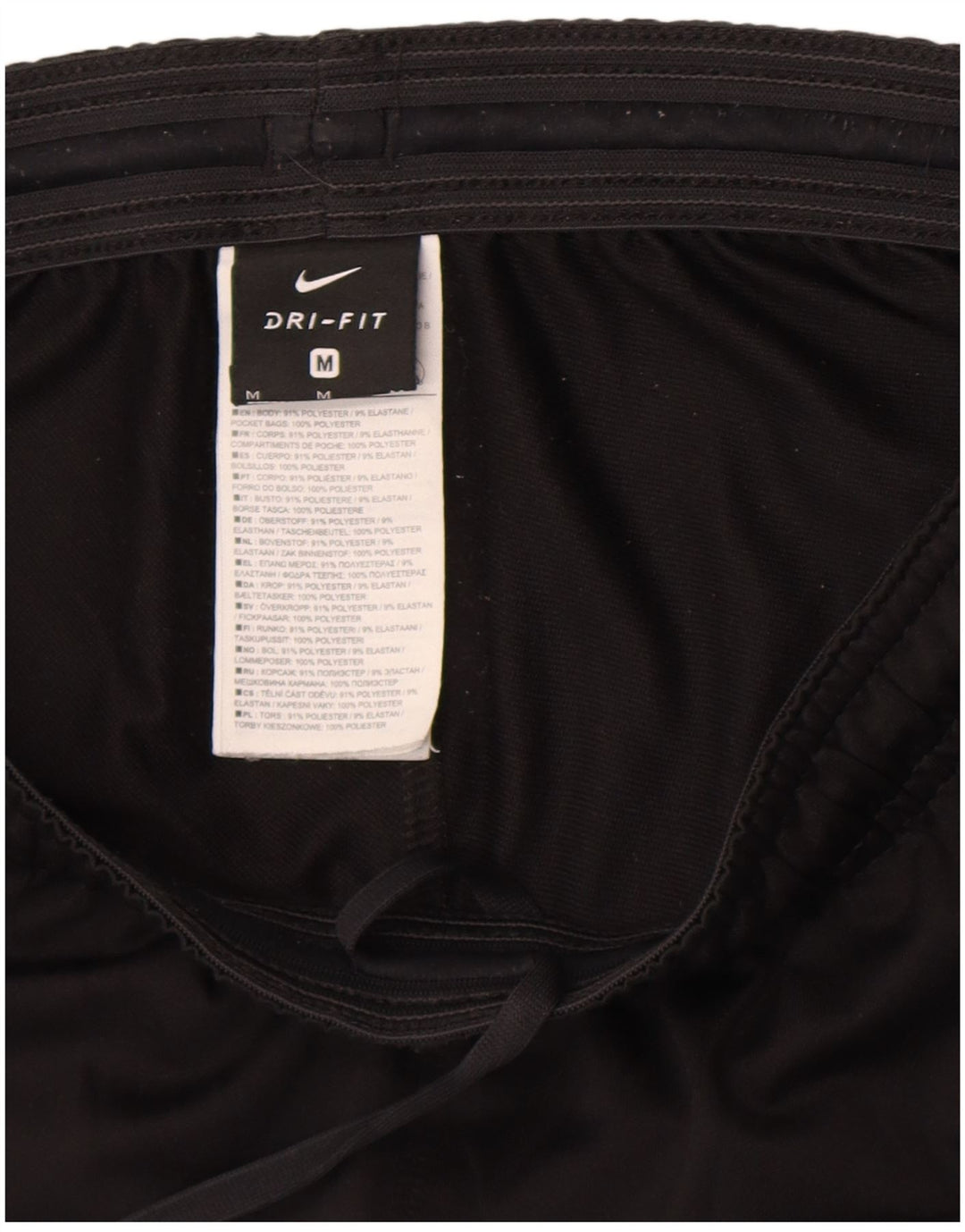 Pantaloni de trening Nike Dri Fit pentru bărbați, negru mediu, poliester color bloc