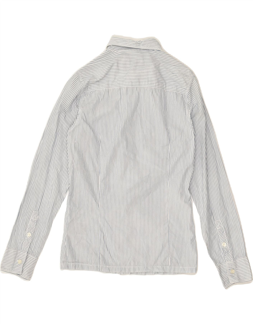 DIESEL Boys Shirt 8-9 Years Large White Pinstripe Cotton | Vintage Diesel | Thrift | Second-Hand Diesel | Used Clothing | Messina Hembry 