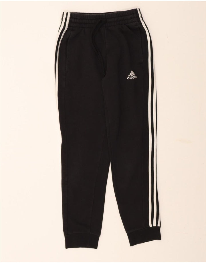 ADIDAS Womens Tracksuit Trousers Joggers Small Black Cotton Vintage Adidas and Second-Hand Adidas from Messina Hembry 