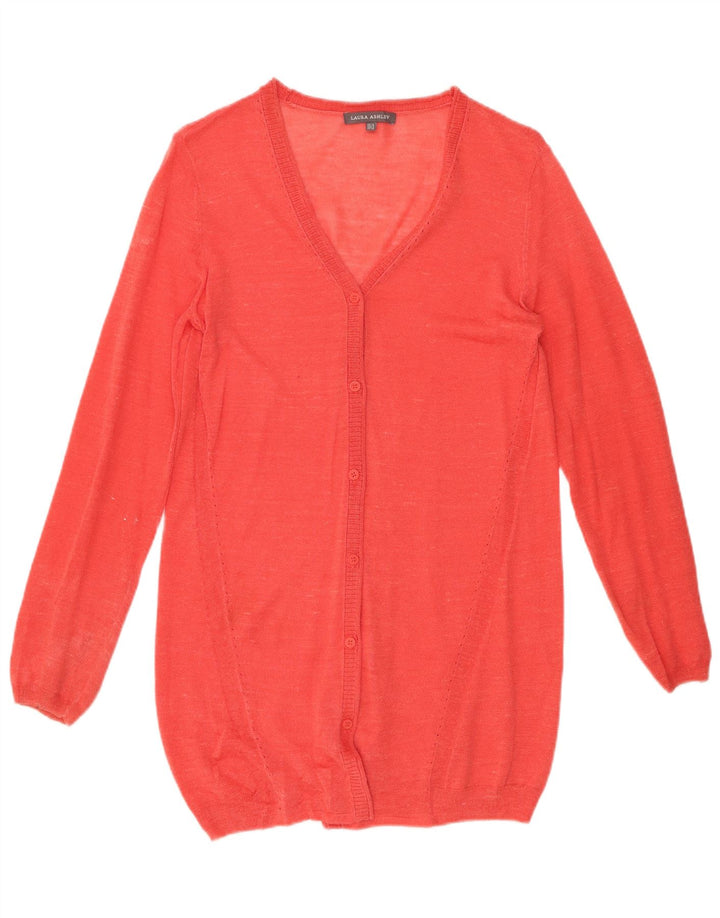 LAURA ASHLEY Pulover cardigan cu paragate pentru femei UK 12 Medium Red