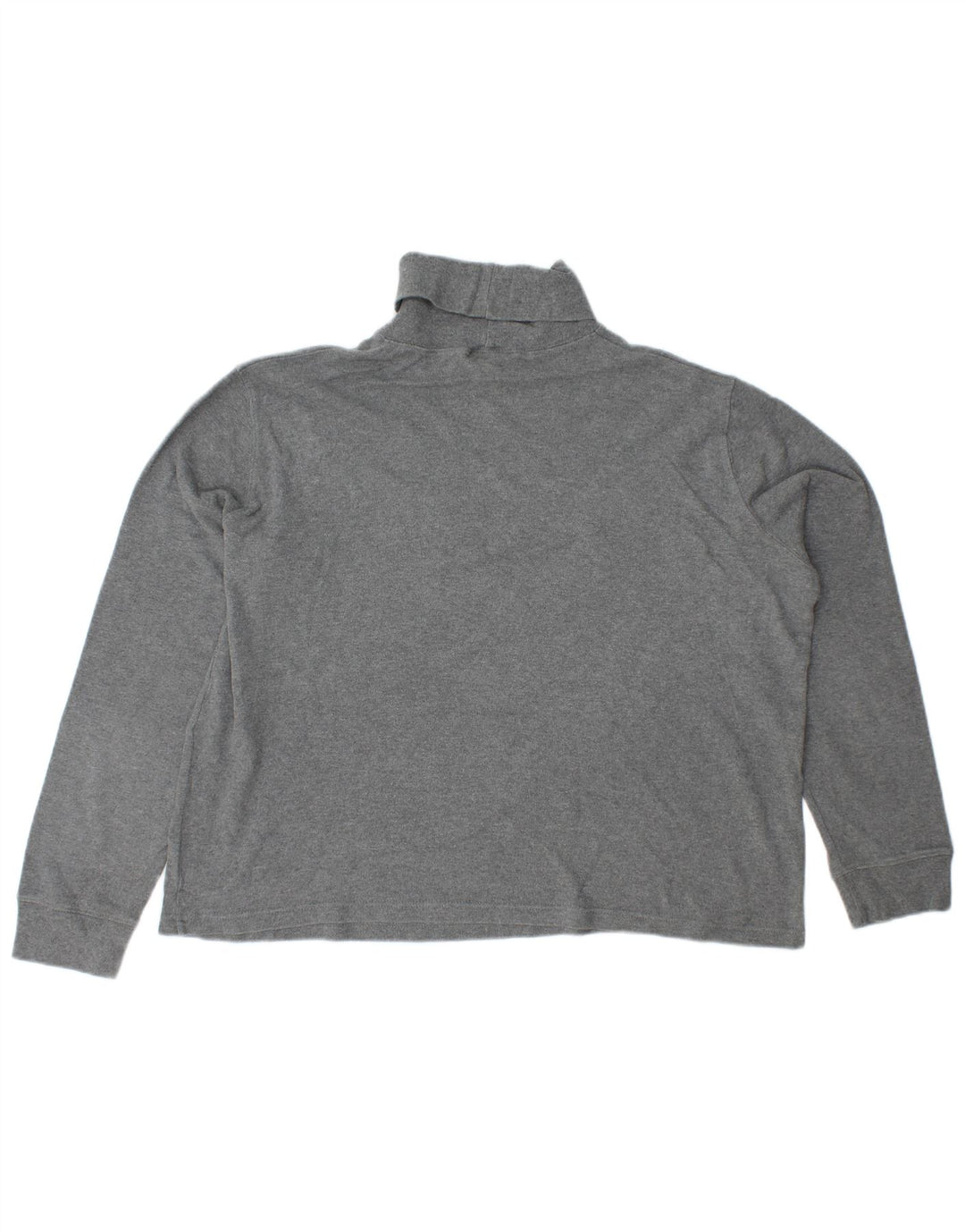 RALPH LAUREN Pulover cu gât rulat pentru femei UK 18 XL bumbac gri