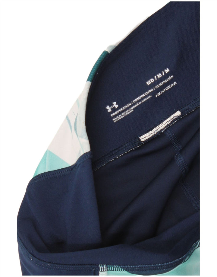 Leggings de compresie pentru femei Under Armour UK 12 Medium Turcoaz Geometric