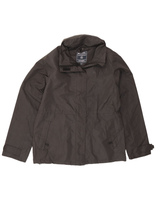 Jachetă de ploaie cu glugă pentru femei Mountain Warehouse UK 12 Poliamidă neagră medie