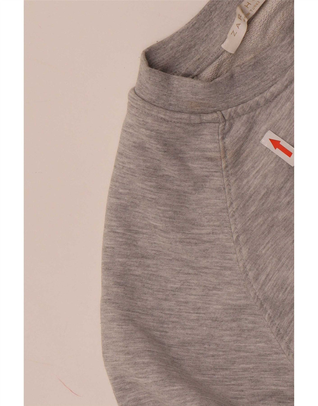 Pulover supradimensionat pentru femei Zara UK 14 bumbac gri mediu