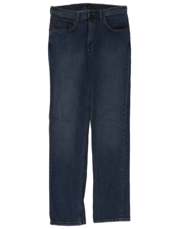 Blugi Lee Brooklyn drepte pentru femei W33 L34 bumbac albastru