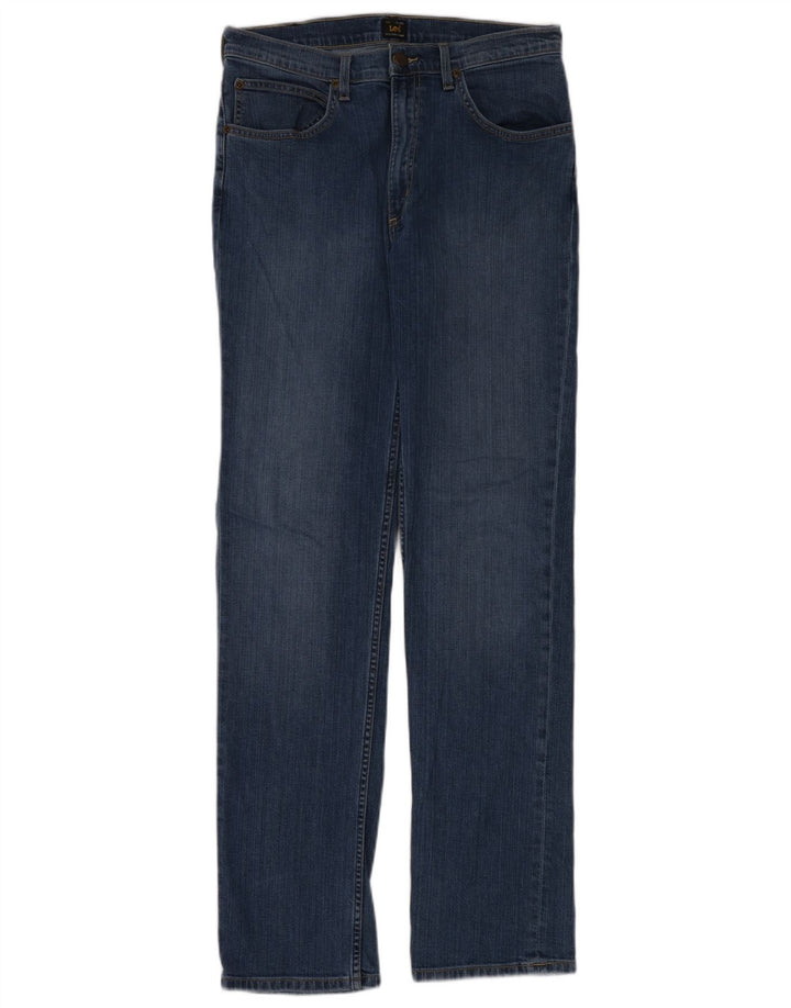 Blugi Lee Brooklyn drepte pentru femei W33 L34 bumbac albastru
