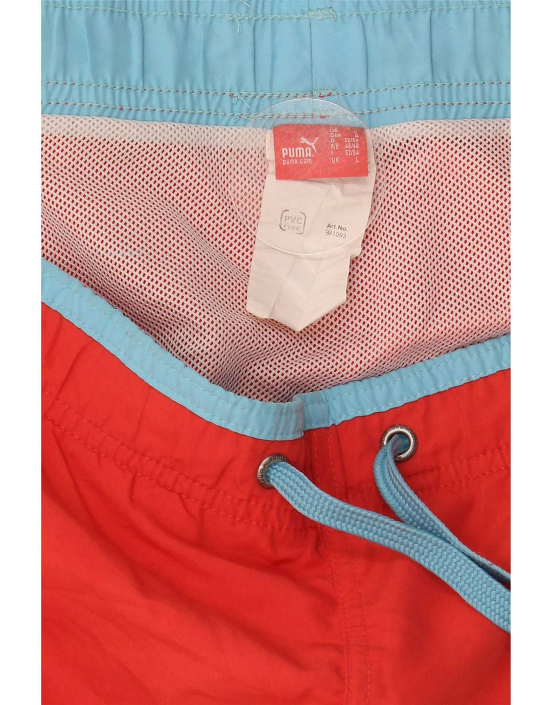Pantaloni scurți de înot cu grafică Puma pentru bărbați, poliester roșu mare