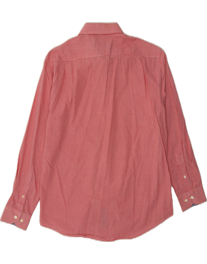 NAUTICA Mens Shirt Size 15 1/2 Medium Pink Gingham Vintage Nautica and Second-Hand Nautica from Messina Hembry 