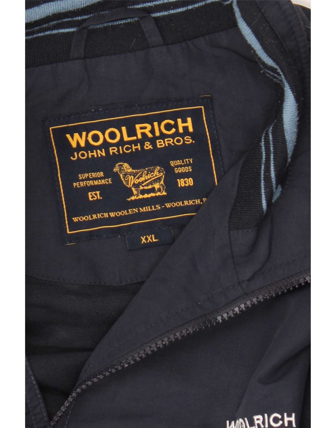 Jachetă de trening fără mâneci pentru bărbați Woolrich, 2XL, bleumarin