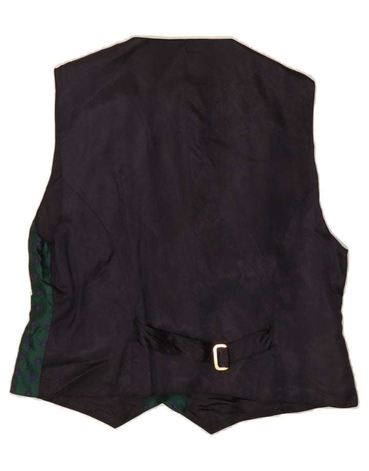JOBIS Womens Abstract Pattern Waistcoat IT 42 Medium Green Viscose Vintage Jobis and Second-Hand Jobis from Messina Hembry 