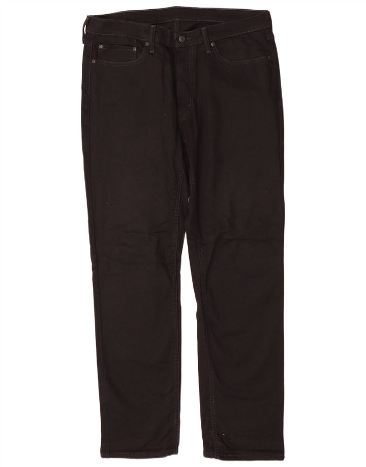 Blugi drepti pentru bărbați LEVI'S W36 L34 bumbac negru