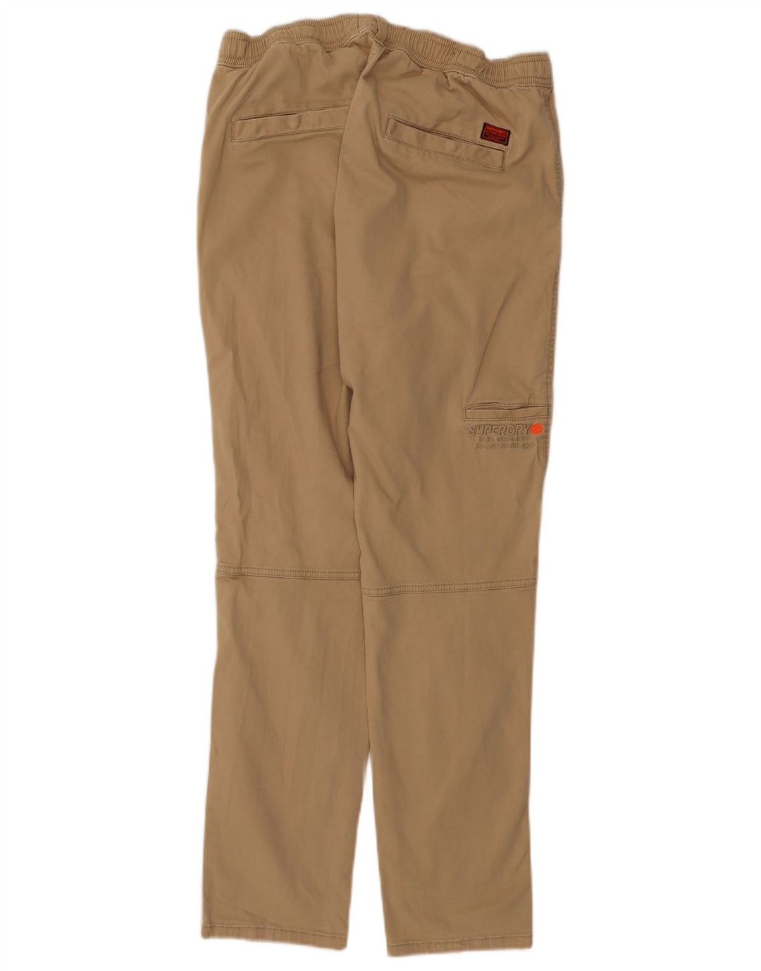 SUPERDRY Pantaloni drepti cargo pentru bărbați W32 L29 bumbac bej