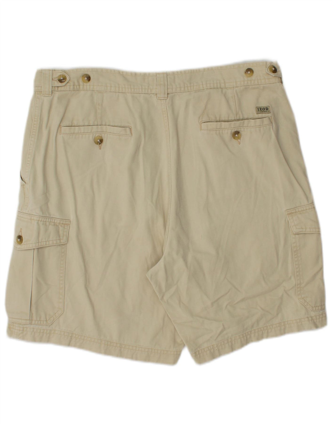 Pantaloni scurți cargo pentru bărbați IZOD W34 mare, bej, bumbac