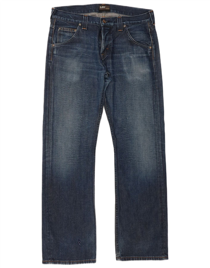 Blugi pentru bărbați Lee Flint Bootcut W33 L32 Bumbac albastru