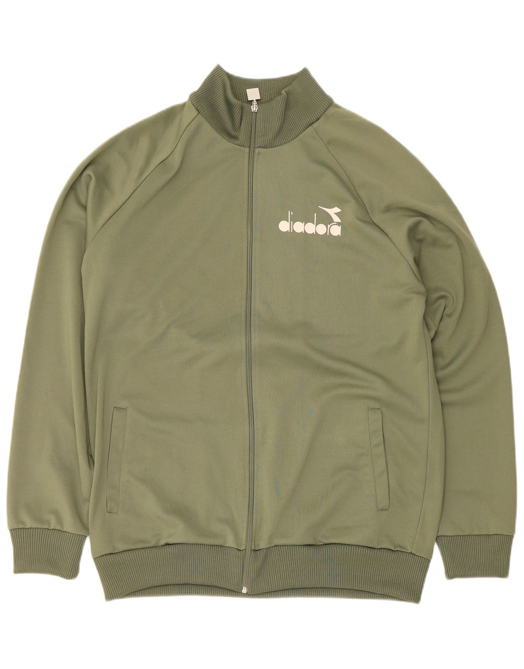Jachetă de trening grafică pentru bărbați Diadora XL, verde