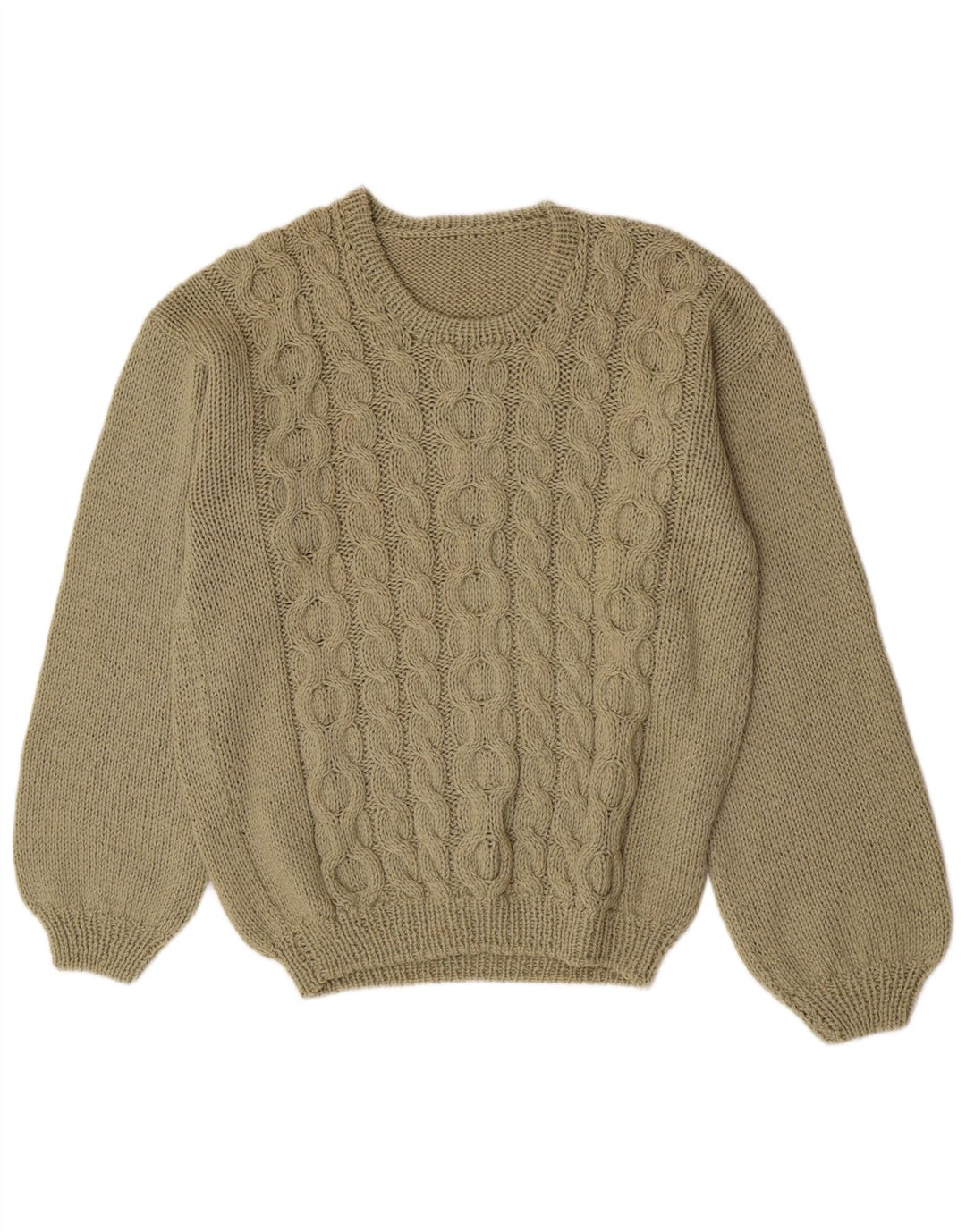 Pulover vintage pentru bărbați cu gâtul turnat, mare, verde
