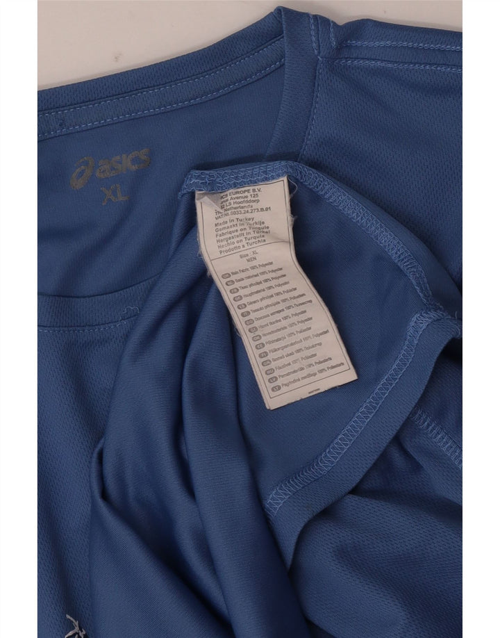 Tricou grafic Asics pentru bărbați Top XL poliester albastru