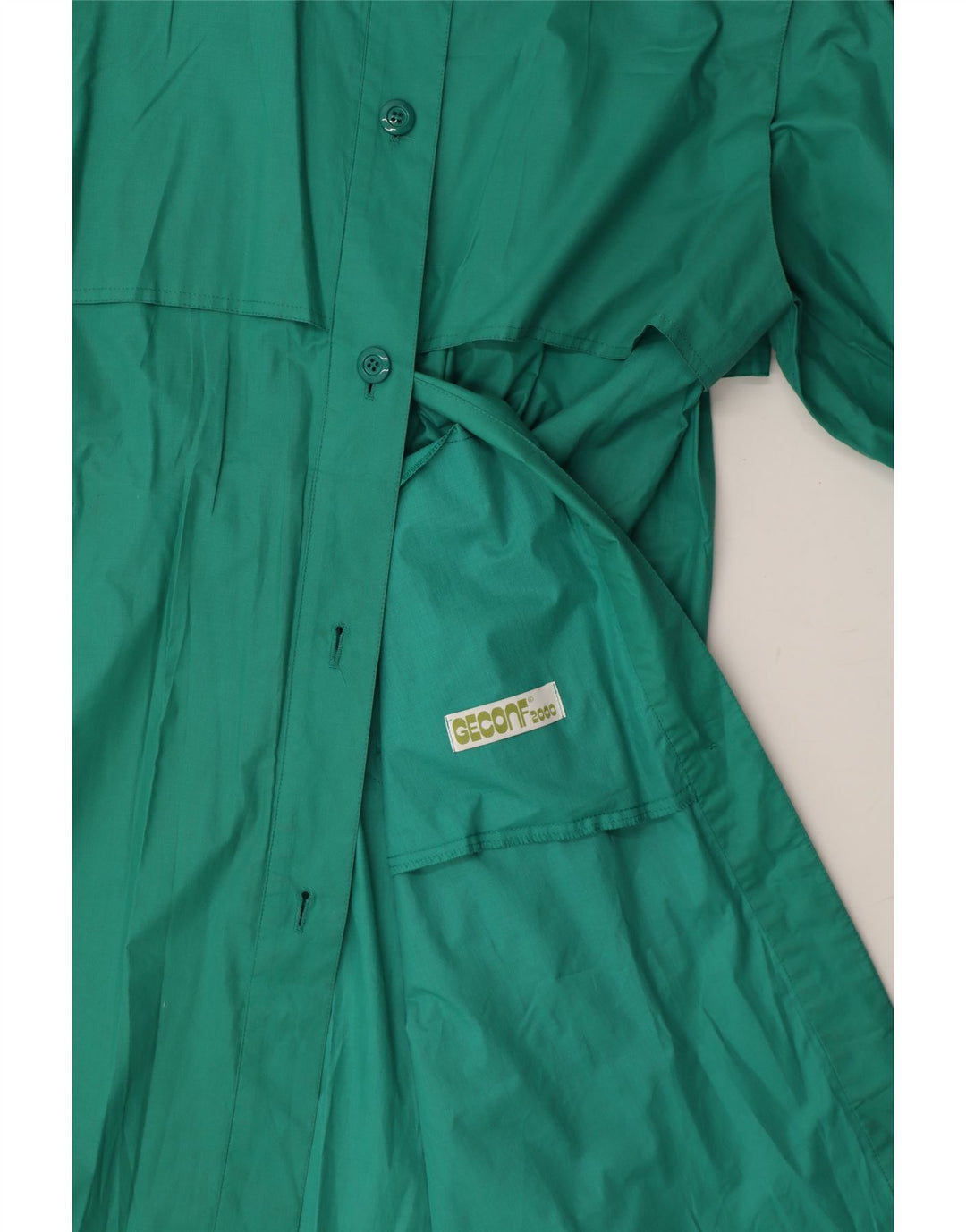 VINTAGE Womens Overcoat UK 16 Large Turquoise Vintage Vintage and Second-Hand Vintage from Messina Hembry 