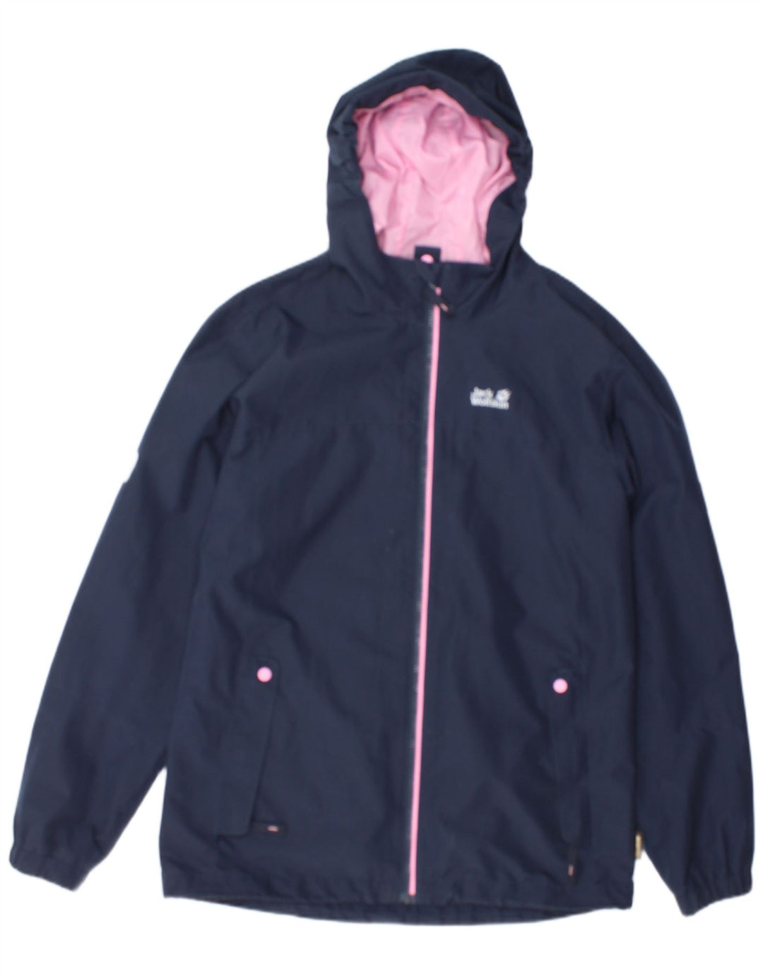 Jack Wolfskin Jachetă de ploaie cu glugă pentru fete 14-15 ani Poliester bleumarin