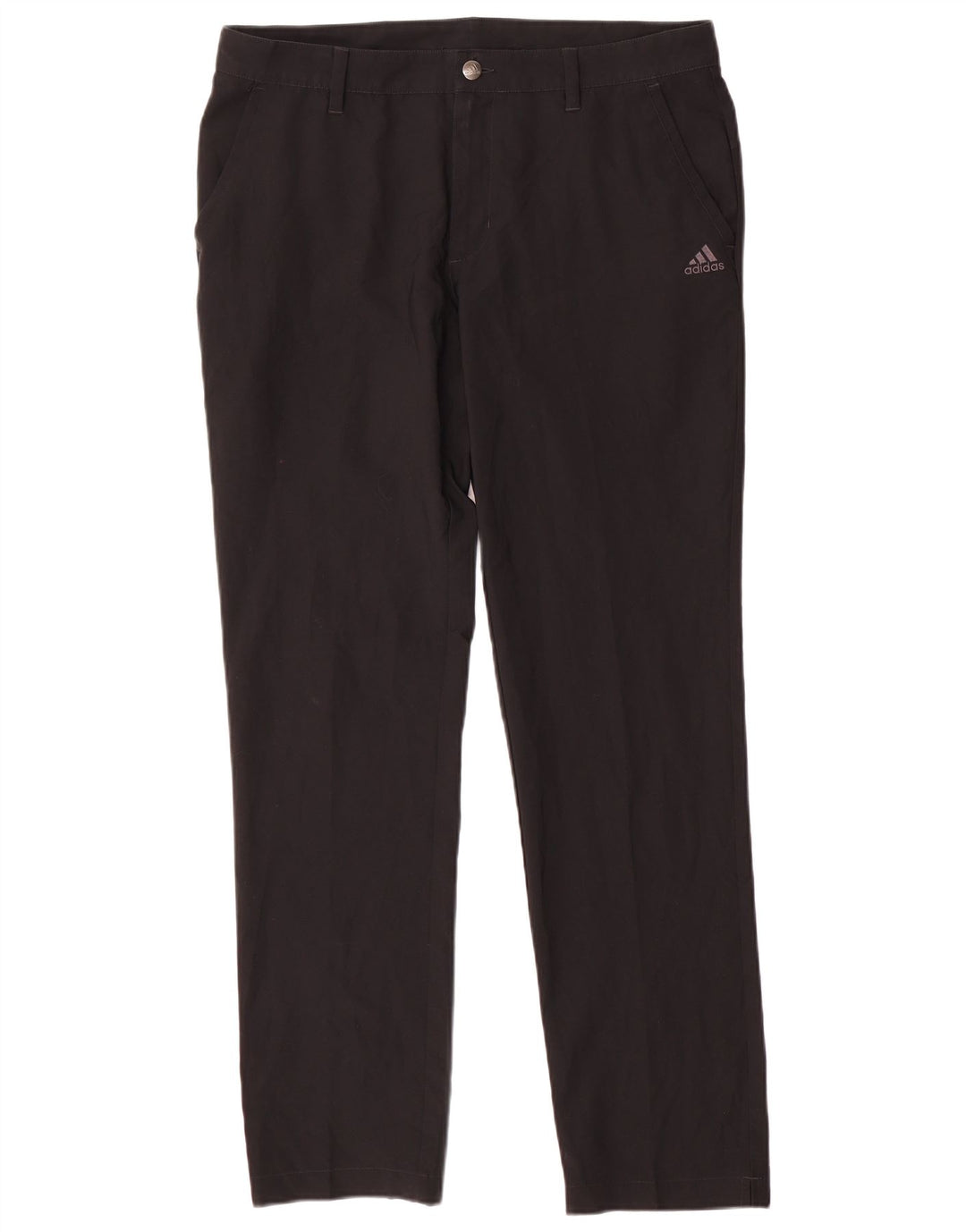Pantaloni chino subțiri pentru bărbați Adidas W34 L32 poliester negru
