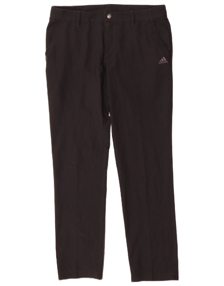 Pantaloni chino subțiri pentru bărbați Adidas W34 L32 poliester negru
