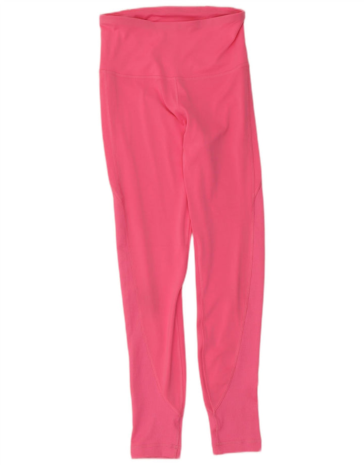 Leggings pentru femei Reebok UK 8/10, poliester roz mic