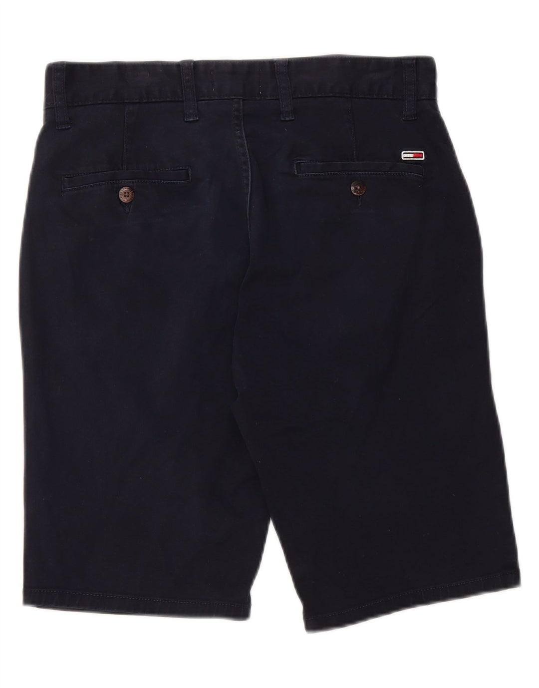 TOMMY HILFIGER Mens Chino Shorts W28 Small Navy Blue Cotton