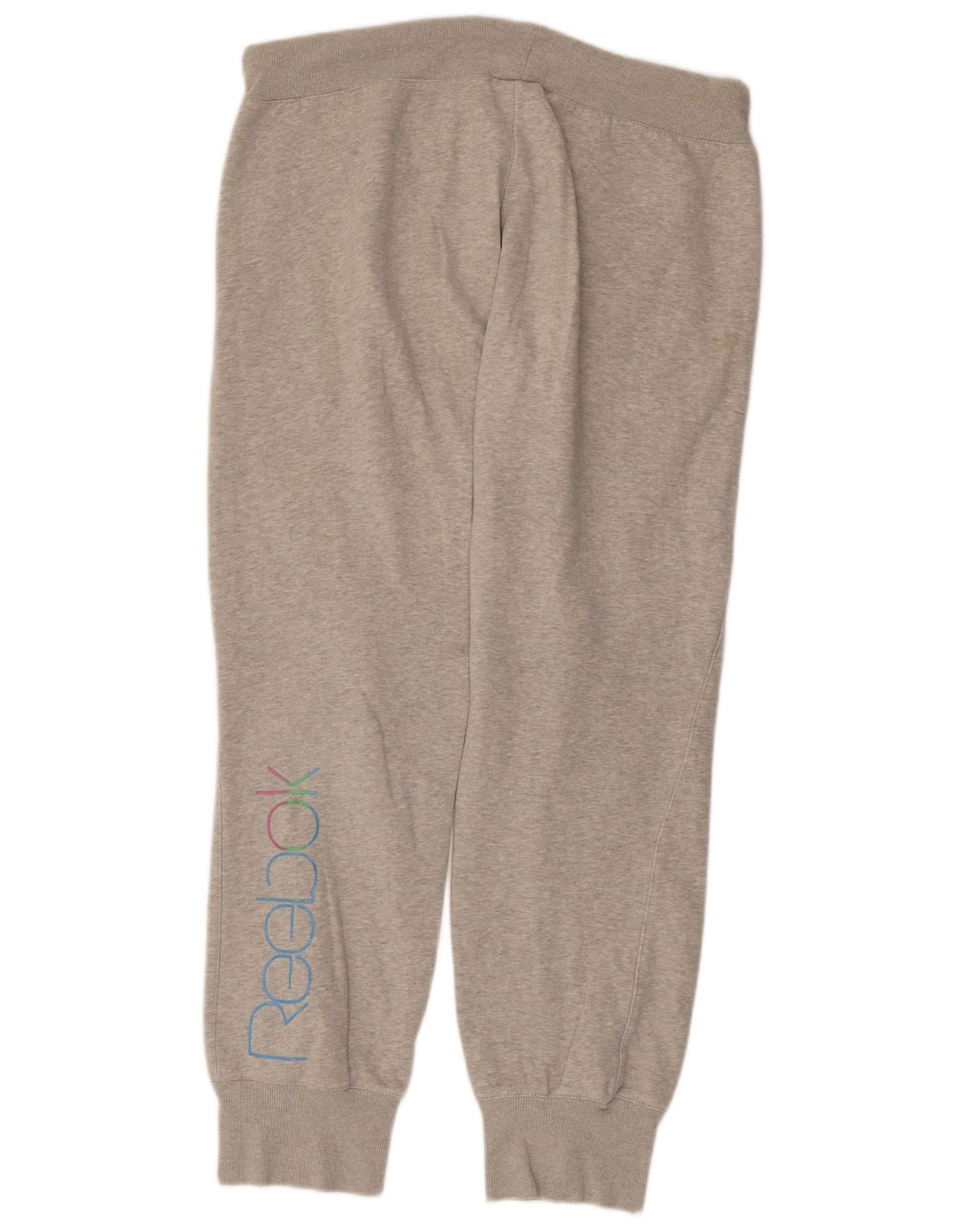 REEBOK Pantaloni de trening pentru bărbați Joggeri mari, gri bumbac