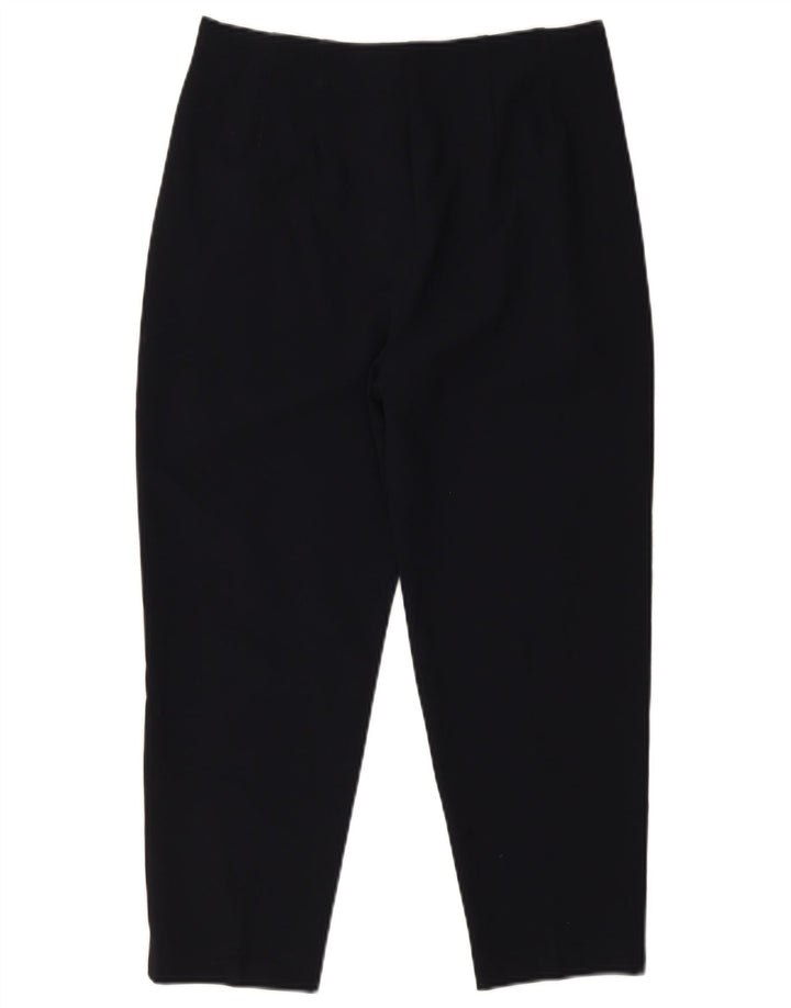 Pantaloni tăiați pentru femei Marks & Spencer UK 12 Medium W28 L23 Bleumarin