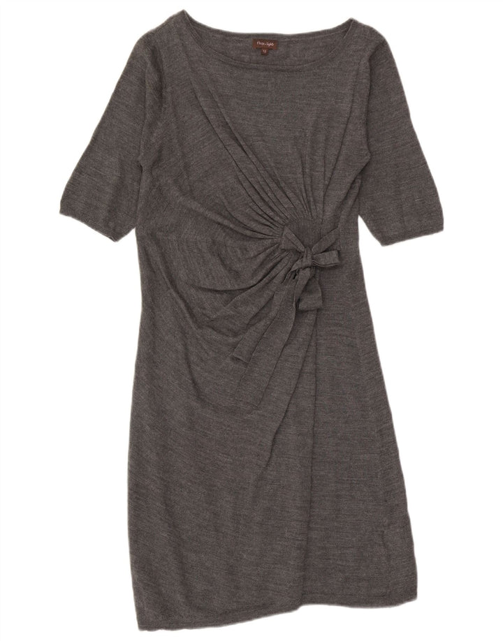 Rochie jumper cu mâneci scurte pentru femei Phase Eight UK 12, gri mediu