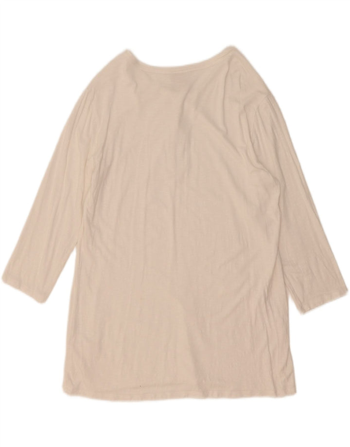 Champion Top Femei cu mâneci 3/4 UK 14 Large White