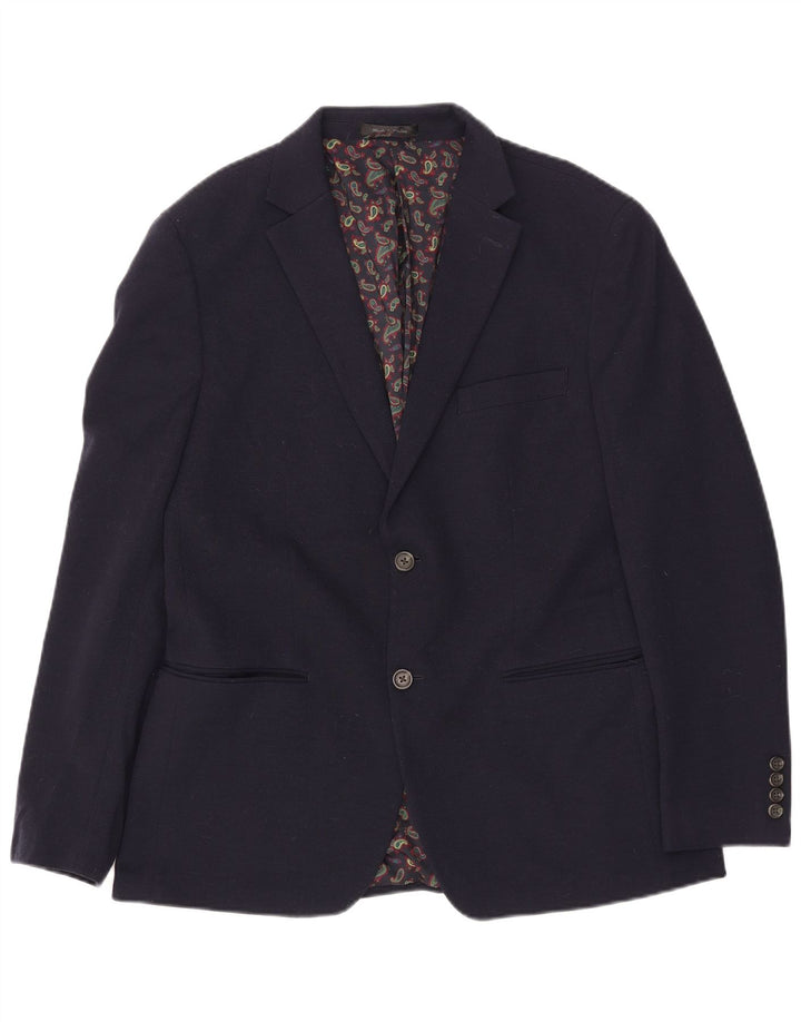 Jachetă Blazer pentru bărbați Chaps, cu 2 nasturi, UK 42 XL, poliester bleumarin